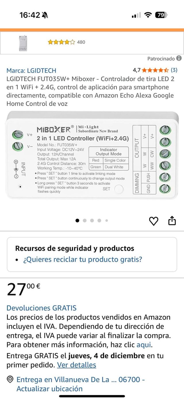 controlador de tira LED