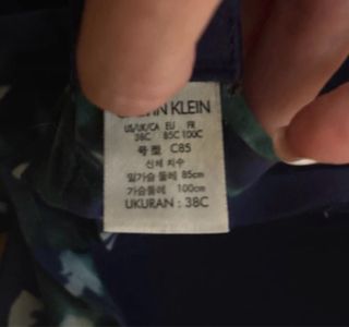 Sujetador 85C azul y verde