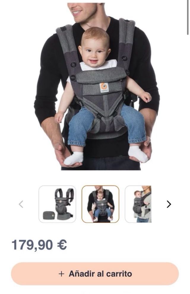 Ergobaby Omni Breeze Canguro Portabebés Azul Marin