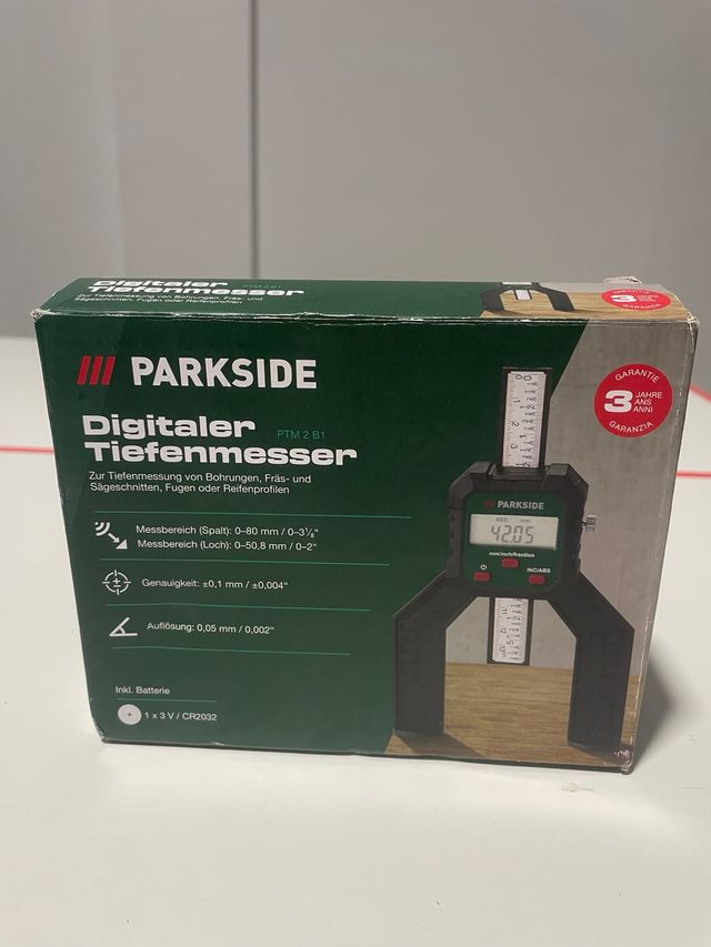 Medidor de Profundidade Digital PARKSIDE PTM 2 B1