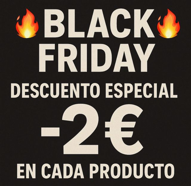 Black Friday: Descuento Especial -2€