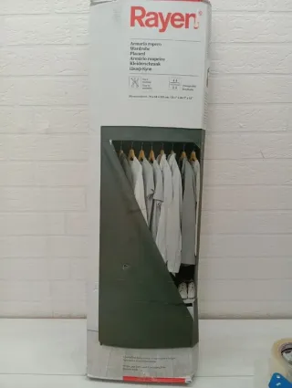 Armario Tela Relaxdays Gris