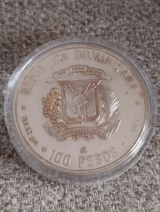Moneda Plata Pura 155g Descubrimiento América