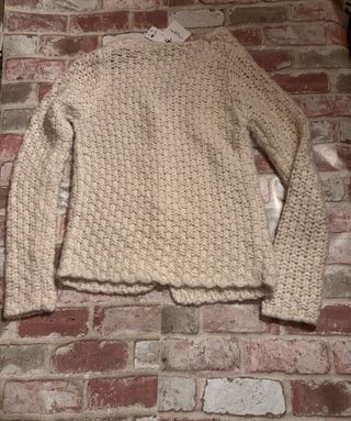 Jersey de punto blanco