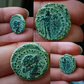 Moneda íbero Romana Antigua