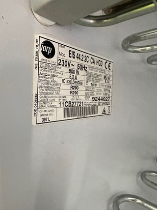 Nevera Congelador Hostelería Helados