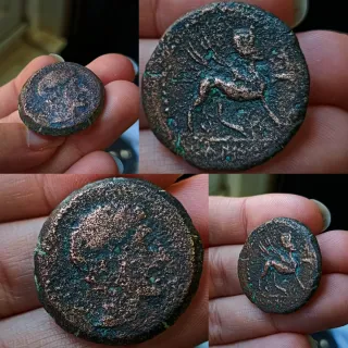 Moneda íbero Romana Antigua
