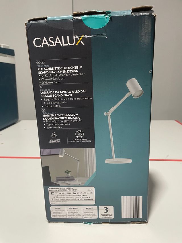 Lâmpada de Mesa LED CASALUX Design Escandinavo