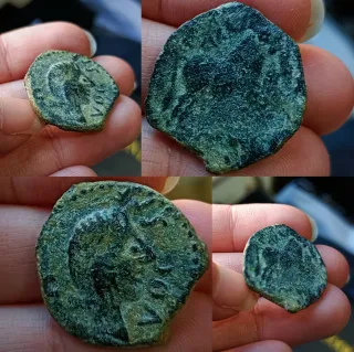 Moneda íbero Romana Antigua