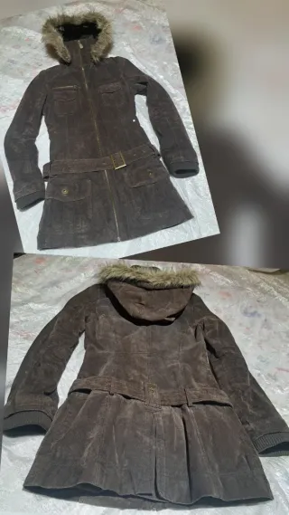 ABRIGO/CHAQUETÓN TRES CUARTOS PIEL