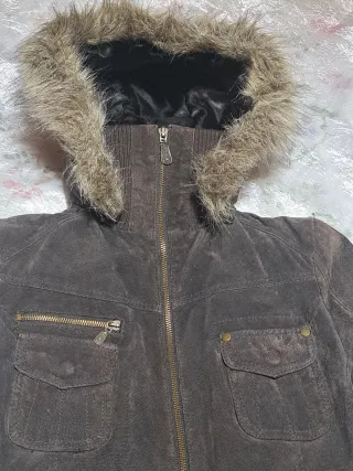 ABRIGO/CHAQUETÓN TRES CUARTOS PIEL