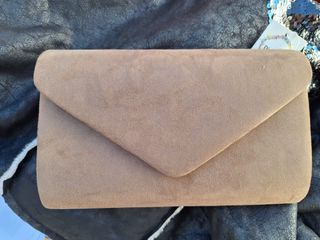 Bolso de mano beige/marrón