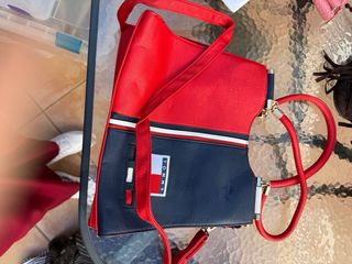 Bolso  Rojo y Azul
