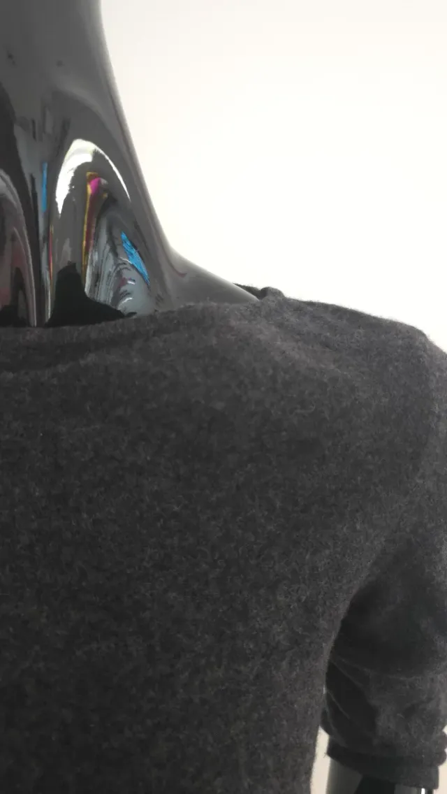 Jersey lana gris marengo manga 3/4