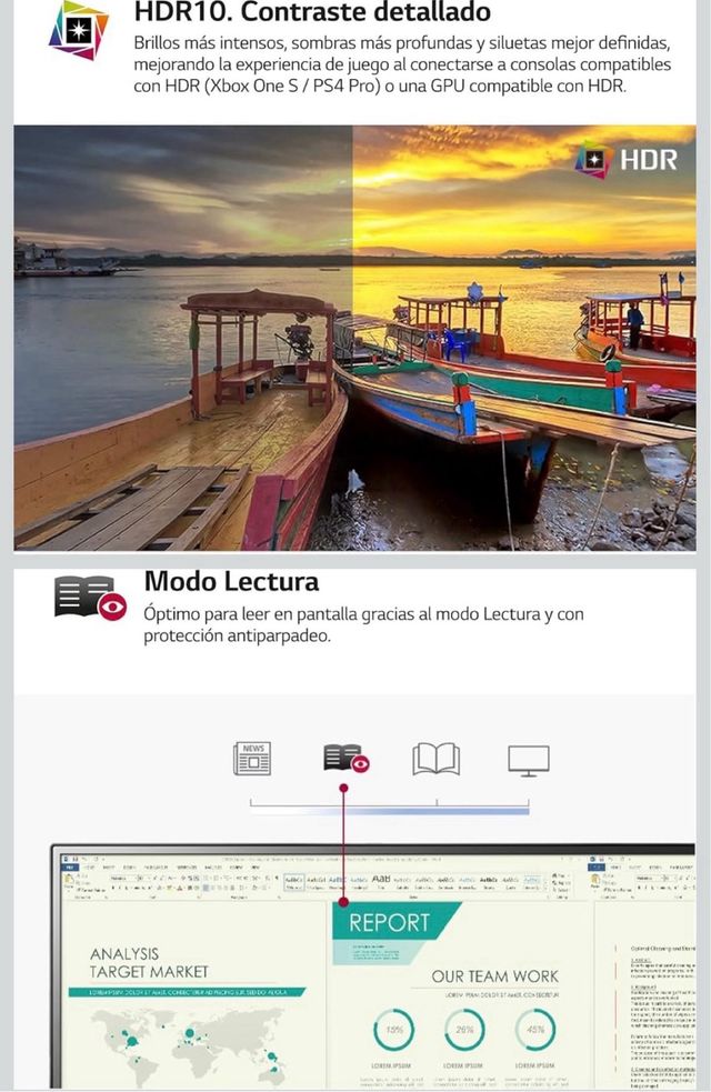 Monitor LG 4K + Altoparlanti