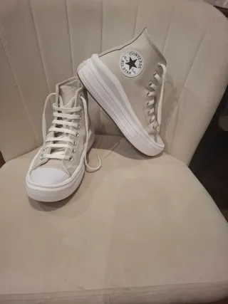 Zapatillas Converse Beige Talla 38 Mujer