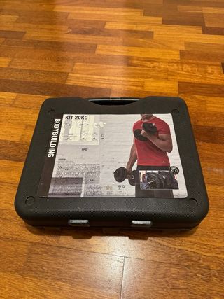 Kit Pesas 20Kg Bodybuilding Maletín