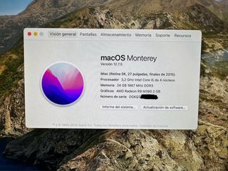 iMac 27 Late 2015 i5 24 Gb RAM 246 Gb de SSD