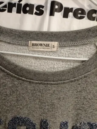 Sudadera Brownie S SOHO Gris Jaspeado