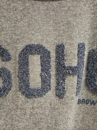 Sudadera Brownie S SOHO Gris Jaspeado