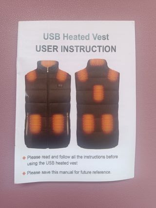 Chaleco Calefactable USB Talla L