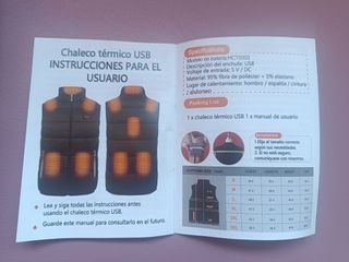 Chaleco Calefactable USB Talla L