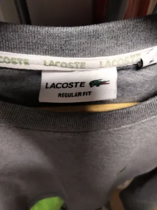 Sudadera Gris Lacoste