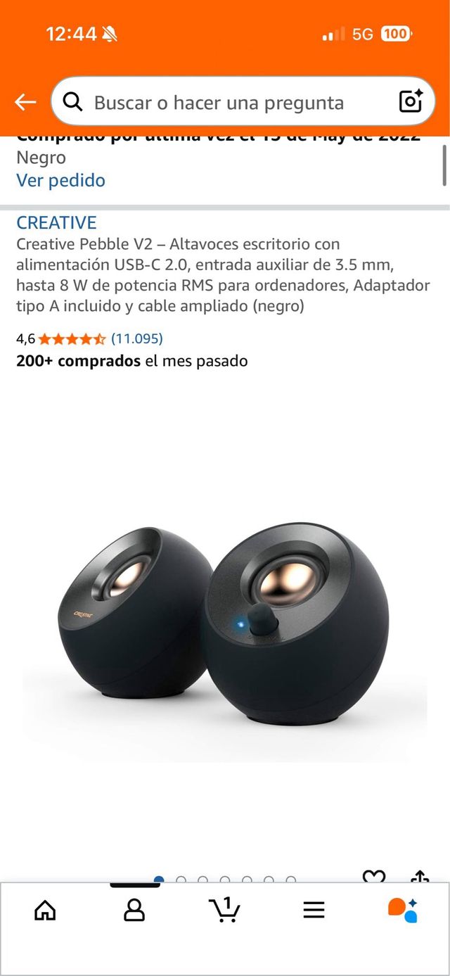 Altoparlanti Creative Neri e Dorati