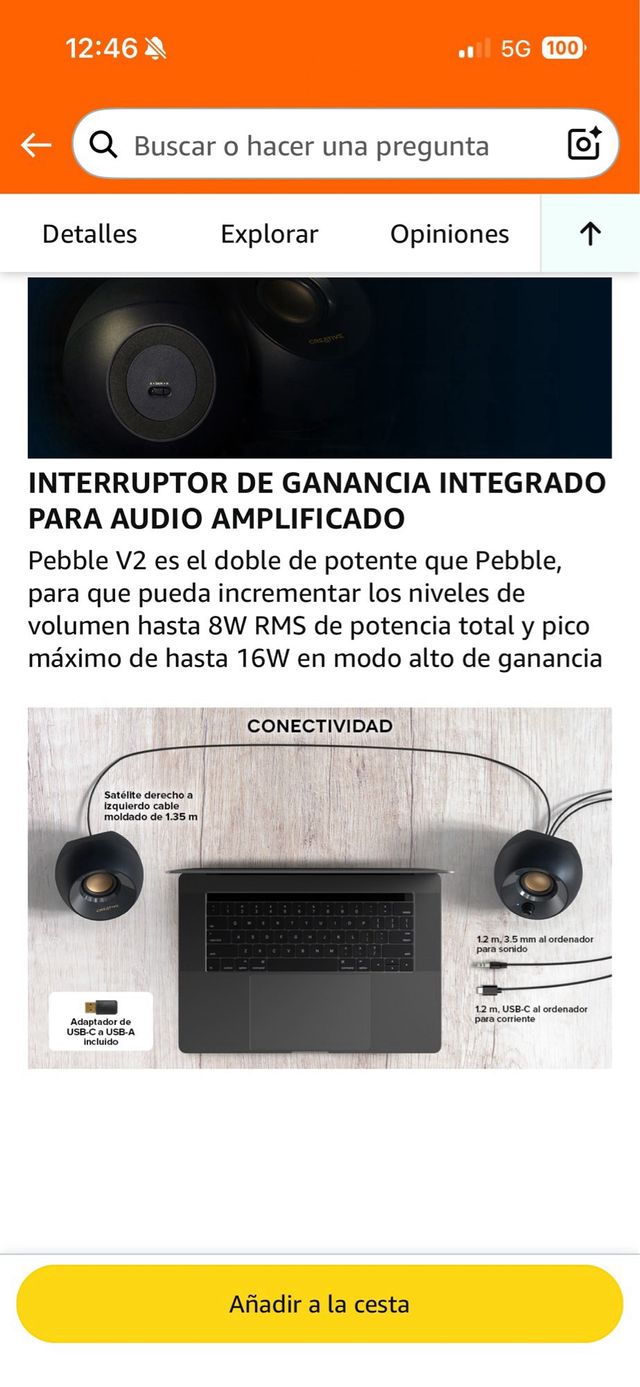 Altoparlanti Creative Neri e Dorati