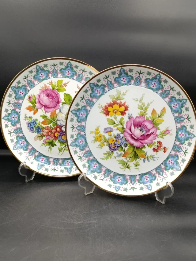 Platos de porcelana Bidasoa con flores