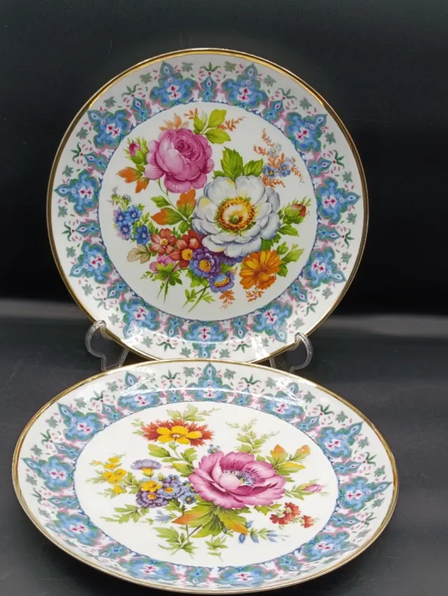 Platos de porcelana Bidasoa con flores