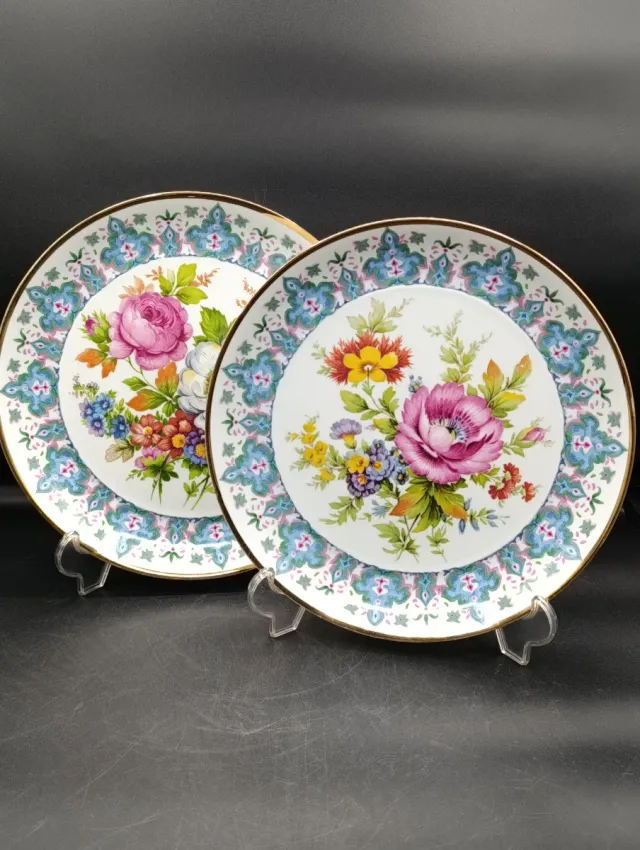 Platos de porcelana Bidasoa con flores