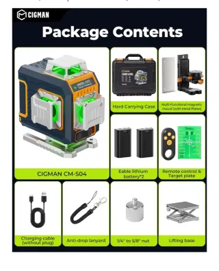 Nivel Láser Verde CIGMAN CM-S04