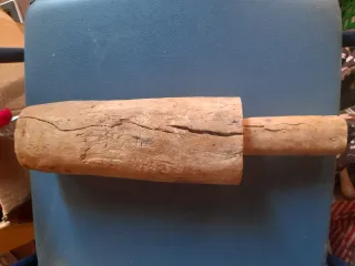 Maza de esparto madera carrasca antigua