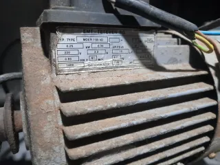 Motor para hormigonera pequeña de 120 o 140