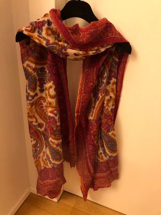 Sciarpa fantasia paisley multicolor