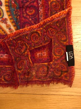 Sciarpa fantasia paisley multicolor