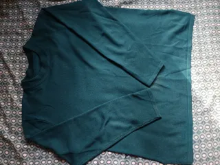 Jersey verde de manga larga