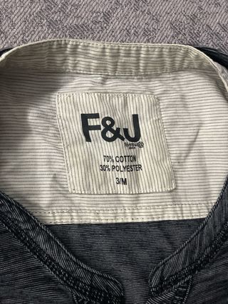 Camiseta F&J Manga Larga Talla M