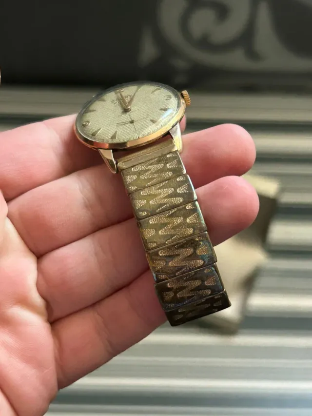 Reloj suizo vintage Cauny Prima bañado de oro