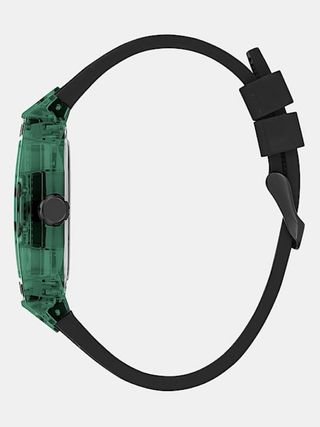Reloj Guess Transparente Verde y Negro