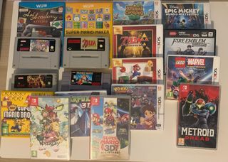 Lote Juegos Nintendo Wii, 3DS, SNES, Switch