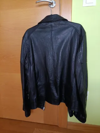 Cazadora Biker Zara Negra Hombre