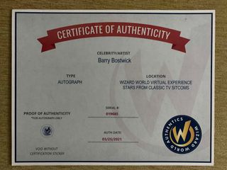 DVD de Spin City firmado por Barry Bostwick