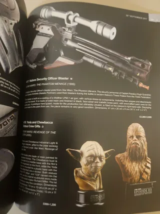 Catalogo PROPSTORE Asta Star Wars
