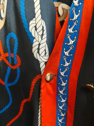 Blazer ZARA estampado náutico