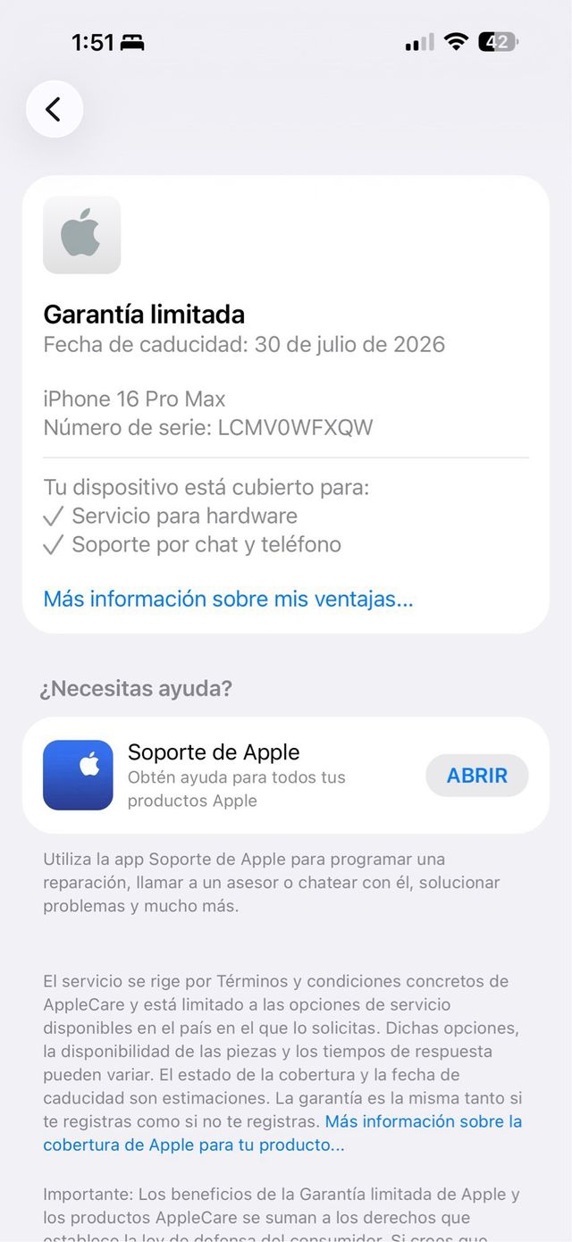 iPhone 16 Pro Max 256GB Nuevo | Factura y Garantía