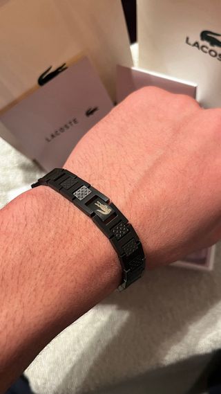 Pulsera Lacoste Negra