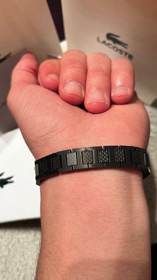 Pulsera Lacoste Negra