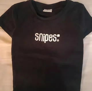 Camiseta Snipes Negra Manga Corta